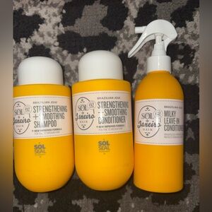 Sol de Janeiro hair set.